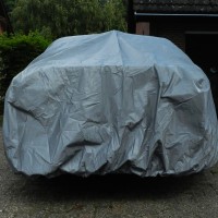 Hagelhoes achteraanzicht